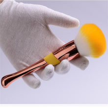 Cargar imagen en el visor de la galería, Large Rose Gold Foundation Powder Blush Brush Professional Make Up Brush Tool Set Cosmetic Very Soft Big Size Face Makeup Brushe
